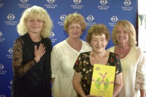 A family of teachers (left to right): Linda Epping, Regina Crothers, Gwen Woodruff, and Pauline Doherty at the Regal Theatre in Perth, Australia, on January 30.