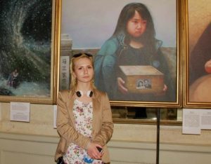Alina, a college student, was moved to tears by the artwork.