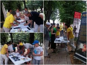 Signature drive in Targoviste on July 30, 2016.