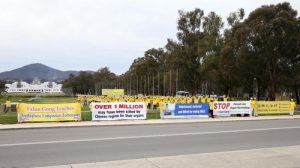 The rally in Canberra