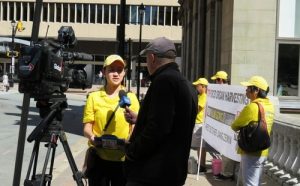 Global News TV station interviews practitioners in Halifax, Nova Scotia, August 9.