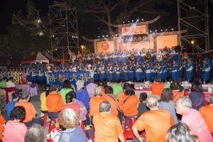 The Tian Guo Marching Band performs at a cultural festival in Kaohsiung on November 19 and 20, 2016.