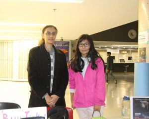 Choose Humanity Director Chen Xi (right) and secretary Nooram. Their organization sponsored the film screening.