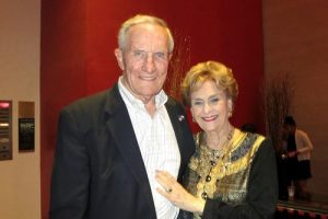 George Strake, former Secretary of State for Texas, and his wife Annette at the Jones Hall for the Performing Arts in Houston on December 28, 2016.