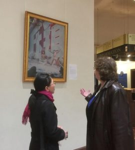 Visitors responded to the artwork.