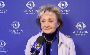 Marilyn Miglin, beauty authority and author, at the Shen Yun performance in Chicago on February 18.