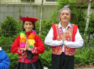 Gujunio Bereyra (right) and Elene Davis (left) from Peru.