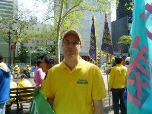 Dane, 33, said Falun Dafa gives him health and a positive attitude toward life.