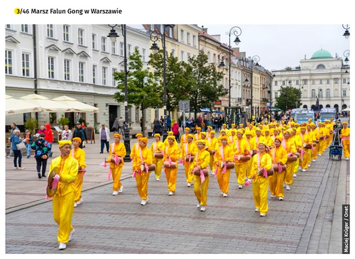 Onet.pl Warszawa published a story and photos of practitioners’ marches in Warsaw (Photo credit: Onet.pl WARSZAWA) 

