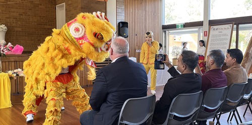 Falun Dafa practitioners celebrated World Falun Dafa Day at Cook Community Hub in Canberra on May 4, 2025.

